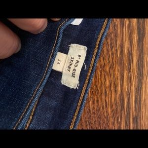 Madewell 34 9'midrise skinny jeans